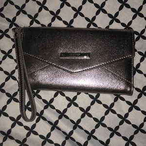 Silver Nine West Wristlet